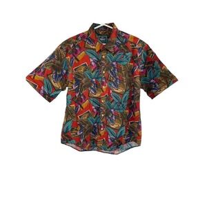 Woolrich Vintage 1990s Hotel California Short Sleeve Button Up Shirt Size Large